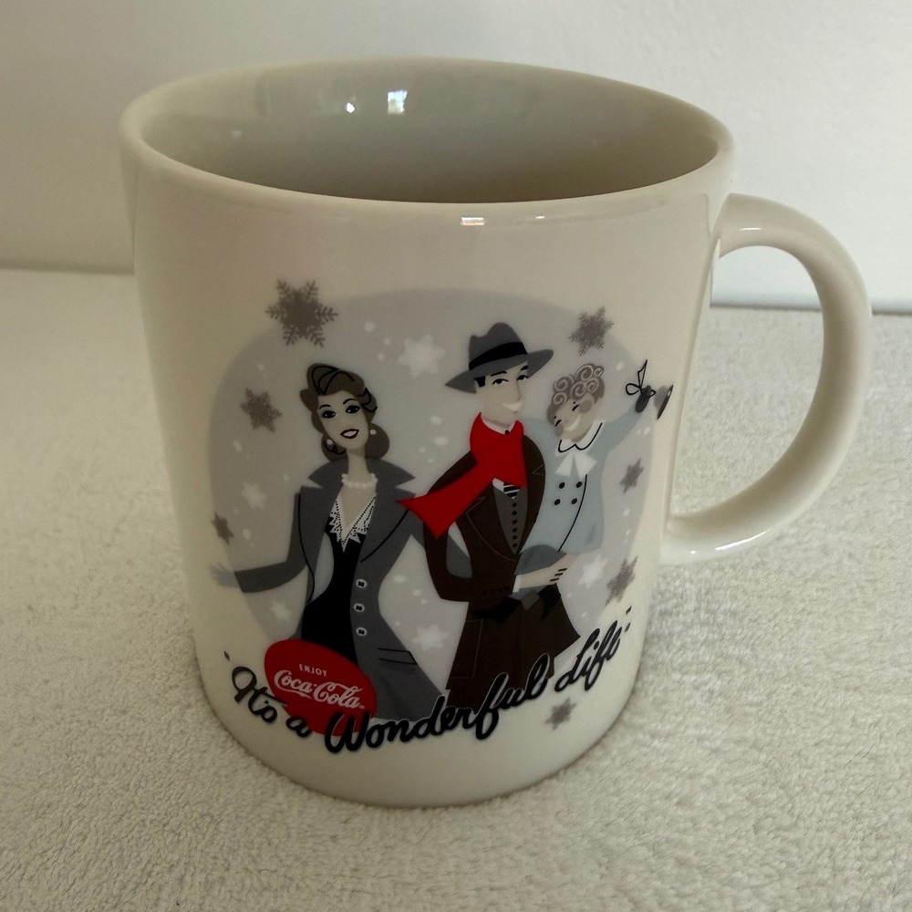 2010‎ It's a Wonderful Life Coca Cola Classics Coke Coffee Cup Mug Collectible